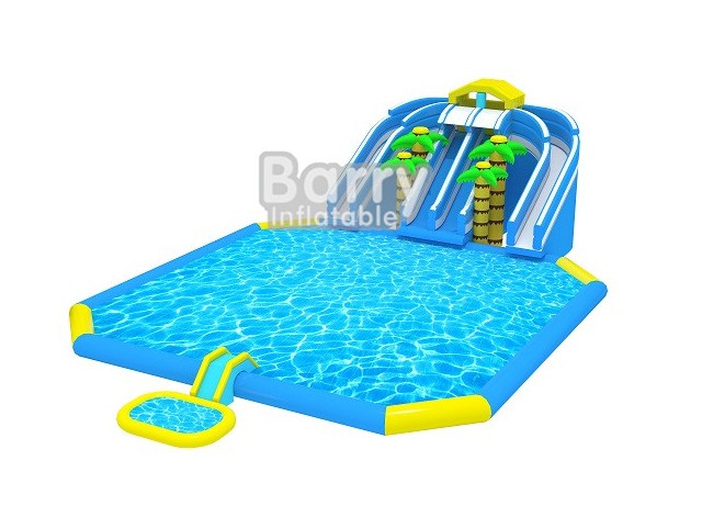 Hot Giant Outdoor Inflatable Playground , Inflatable Amusement Park With Printing BY-AWP-068
